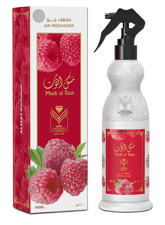 ALMAS Air Freshener Musk Al Toot 480 ml - Fruity Fragrance | Long-Lasting Natural Aged Oud Scent for Home, Car & Office - Image 1